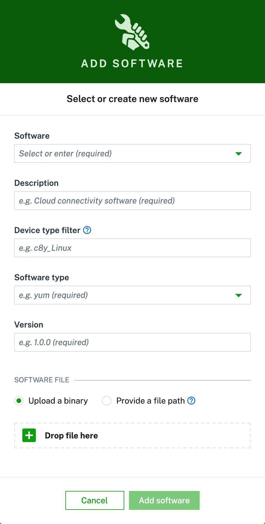 Add new software