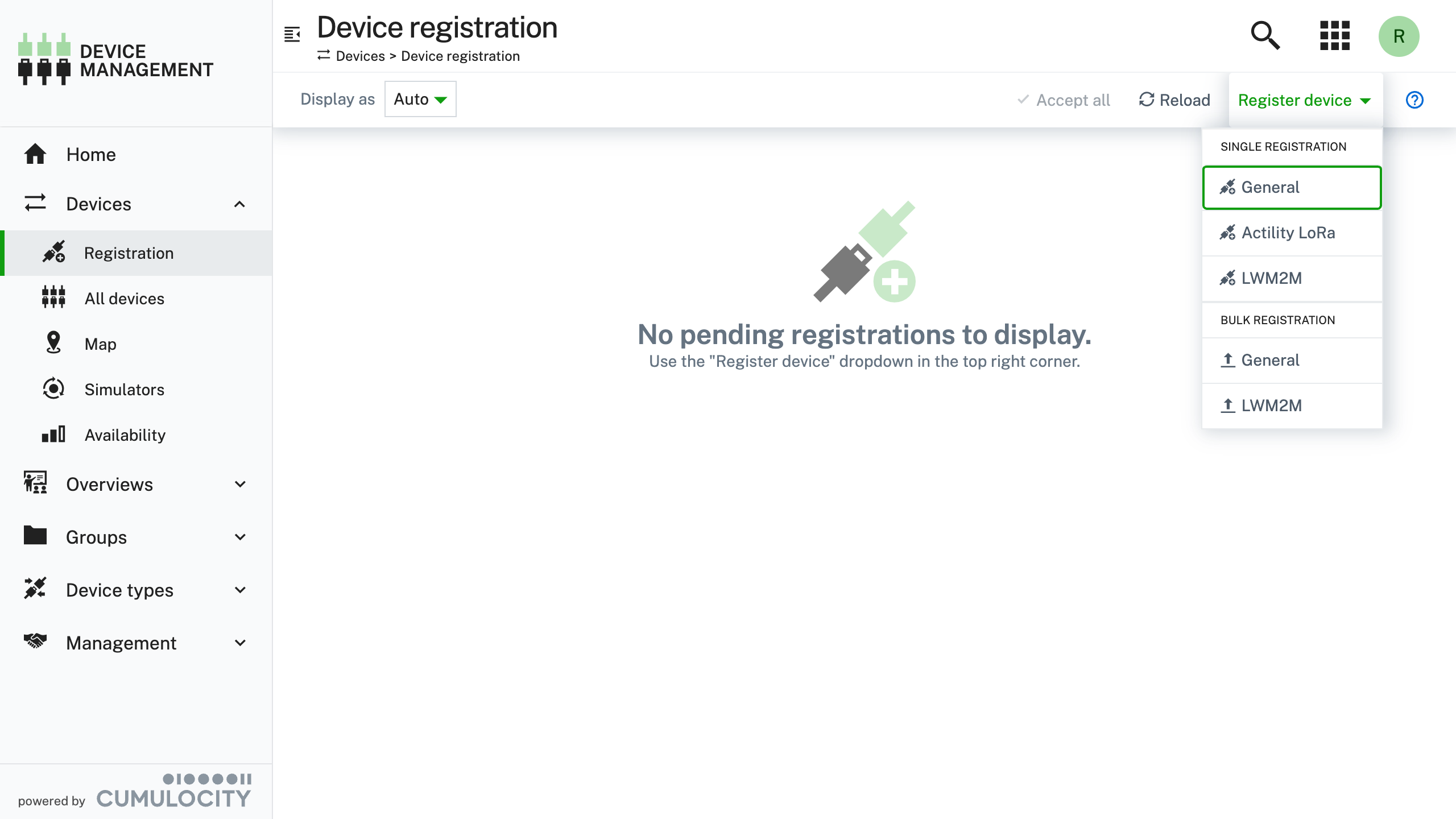 Register device