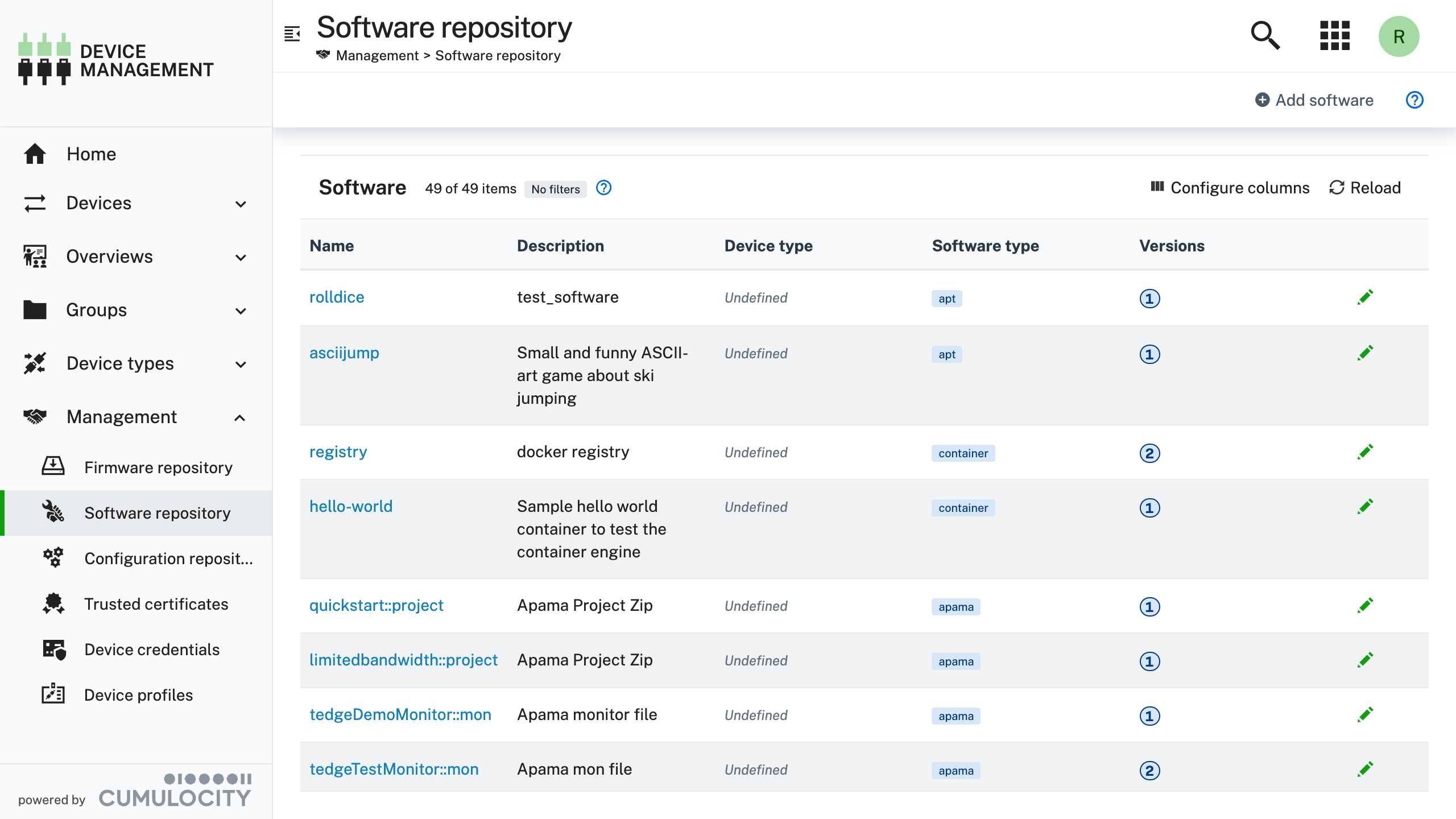 Select software